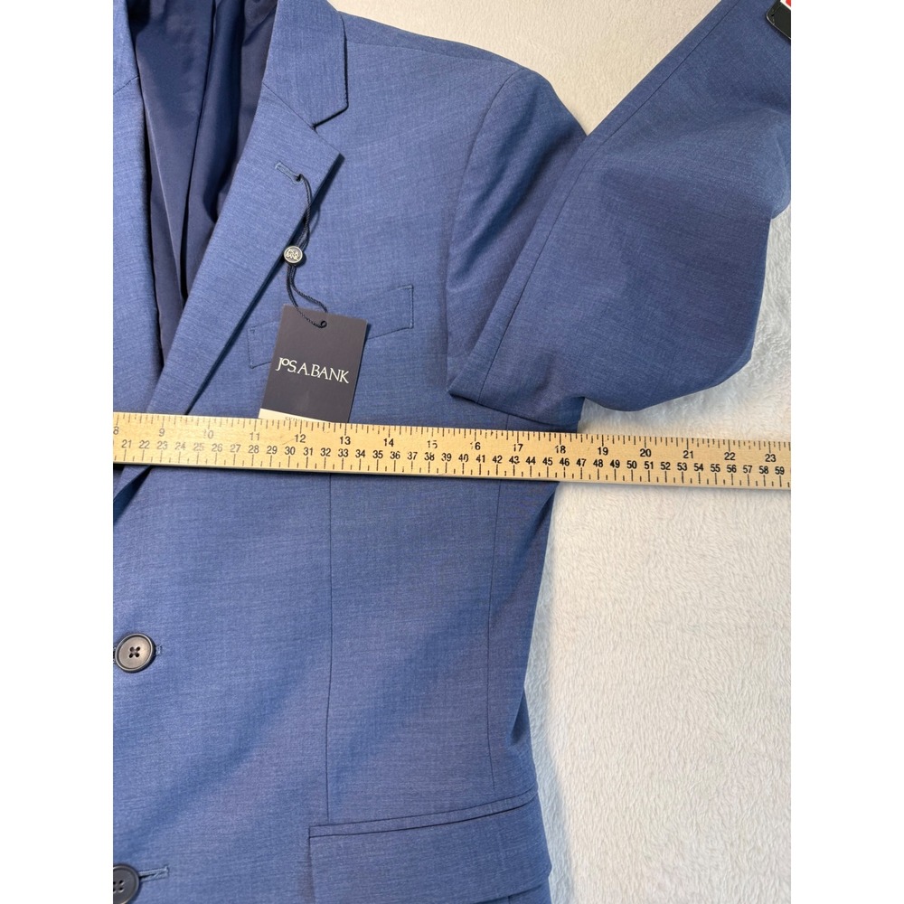 NEW Jos. A. Bank Mens Skinny Fit Stretch Suit Blue 38R 2-Button Sport Coat - Picture 7 of 15